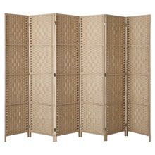 6 Panel Shyla Pine Wood Room Divider
